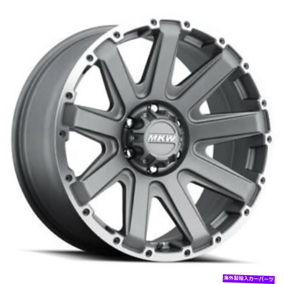 ホイール　４本セット 20x9 mkwオフロードM94アントララサイトグレーホイール6x135（10mm）セット4 20x9 MKW Offroad M94 Anthracite Grey Wheels 6x135 (10mm) Set of 4【並行輸入品】