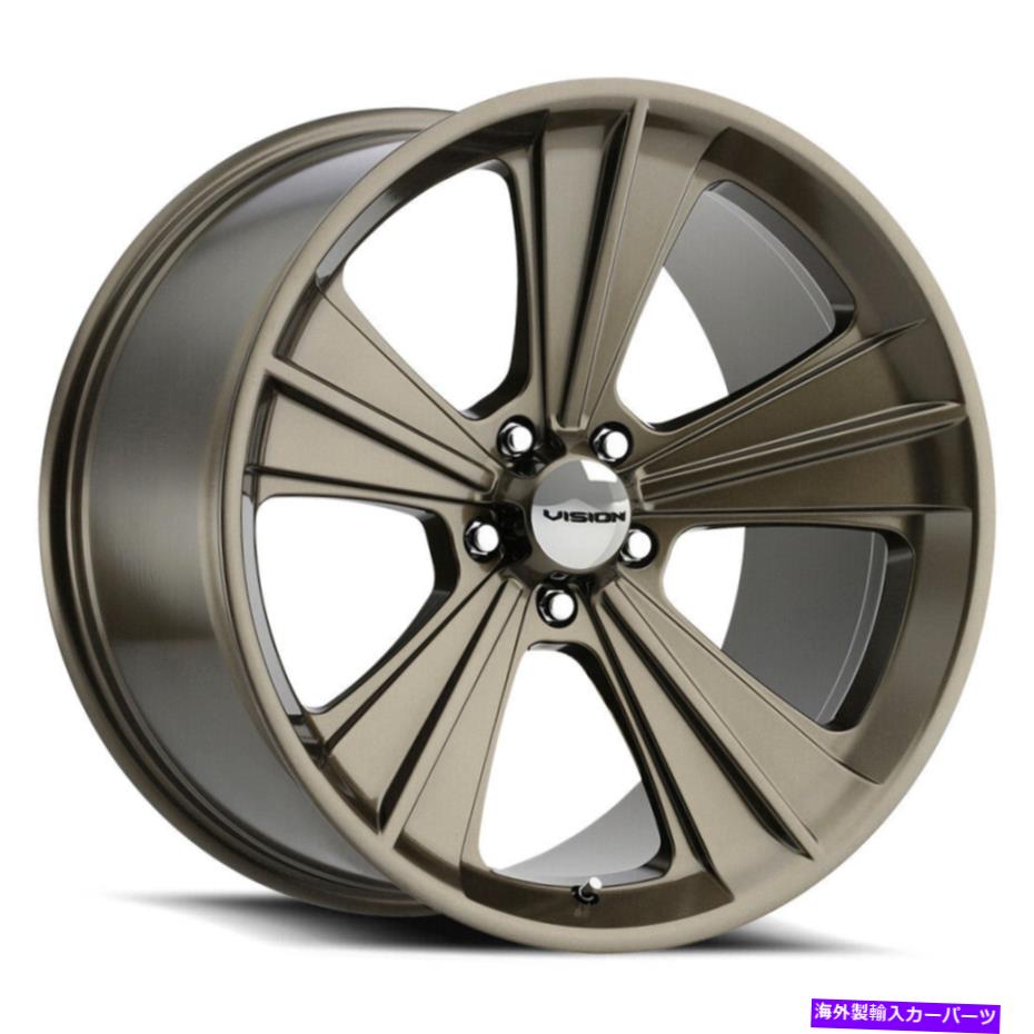 ホイール　４本セット 20x11アメリカ筋肉V327ミサイルメタリックブロンズホイール5x4.5（50mm）セット4 20x11 American Muscle V327 Missile Metallic Bronze Wheels 5x4.5 (50mm) Set of 4【並行輸入品】
