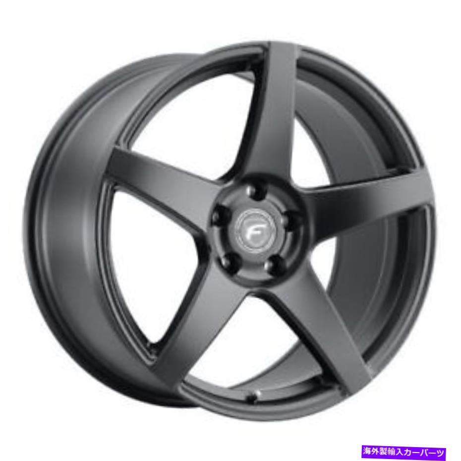 ホイール　４本セット 19x9 forgestar f112 cf5サテンブラックホイール5x4.5（35mm）セット4 19x9 Forgestar F112 CF5 Satin Black Wheels 5x4.5 (35mm) Set of 4【並行輸入品】