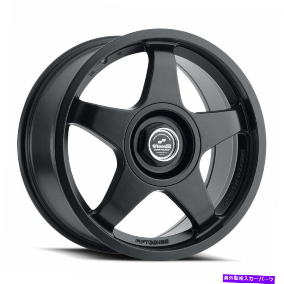 ホイール　４本セット 18x8.5 Fifteen52 Chicane Asphaltブラックホイール5x4.5/5x100（35mm）セット4 18x8.5 Fifteen52 Chicane Asphalt Black Wheels 5x4.5/5x100 (35mm) Set of 4【並行輸入品】