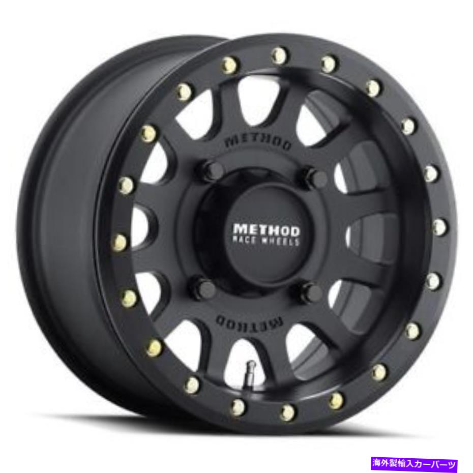 ホイール　４本セット 15x7メソッドMR401 UTVビードロックマットブラックホイール4x136（13mm）セット4 15x7 Method MR401 UTV BEADLOCK Matte Black Wheels 4x136 (13mm) Set of 4【並行輸入品】