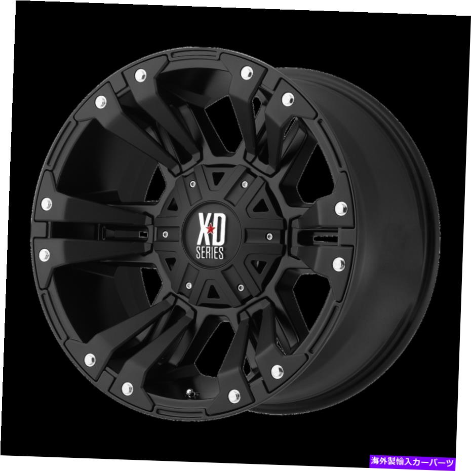 ホイール　４本セット 17x9 XDシリーズXD822マットブラックホイール6x4.5（18mm）セット4 17x9 XD Series XD822 Matte Black Wheels 6x4.5 (18mm) Set of 4【並行輸入品】