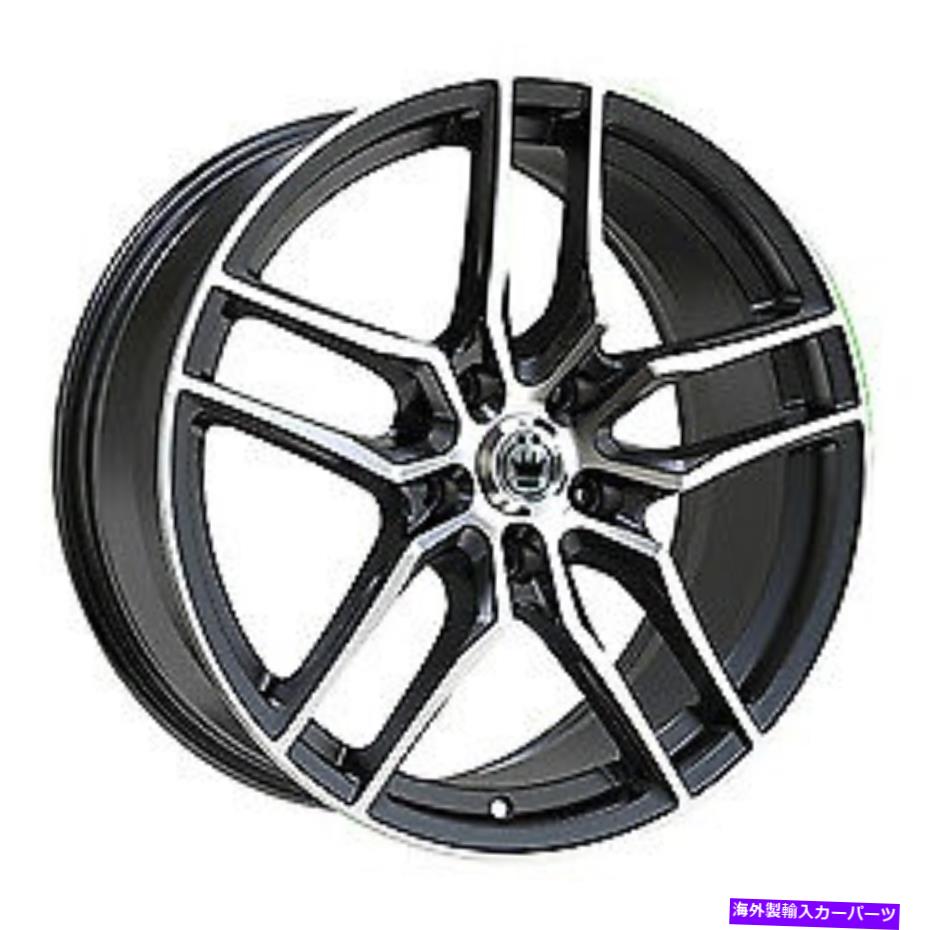 ホイール　４本セット 18x8 konig 49mb意図グロスブラック機械加工ホイール5x120（35mm）セット4 18x8 Konig 49MB Intention Gloss Black Machined Wheels 5x120 (35mm) Set of 4【並行輸入品】 307,197円