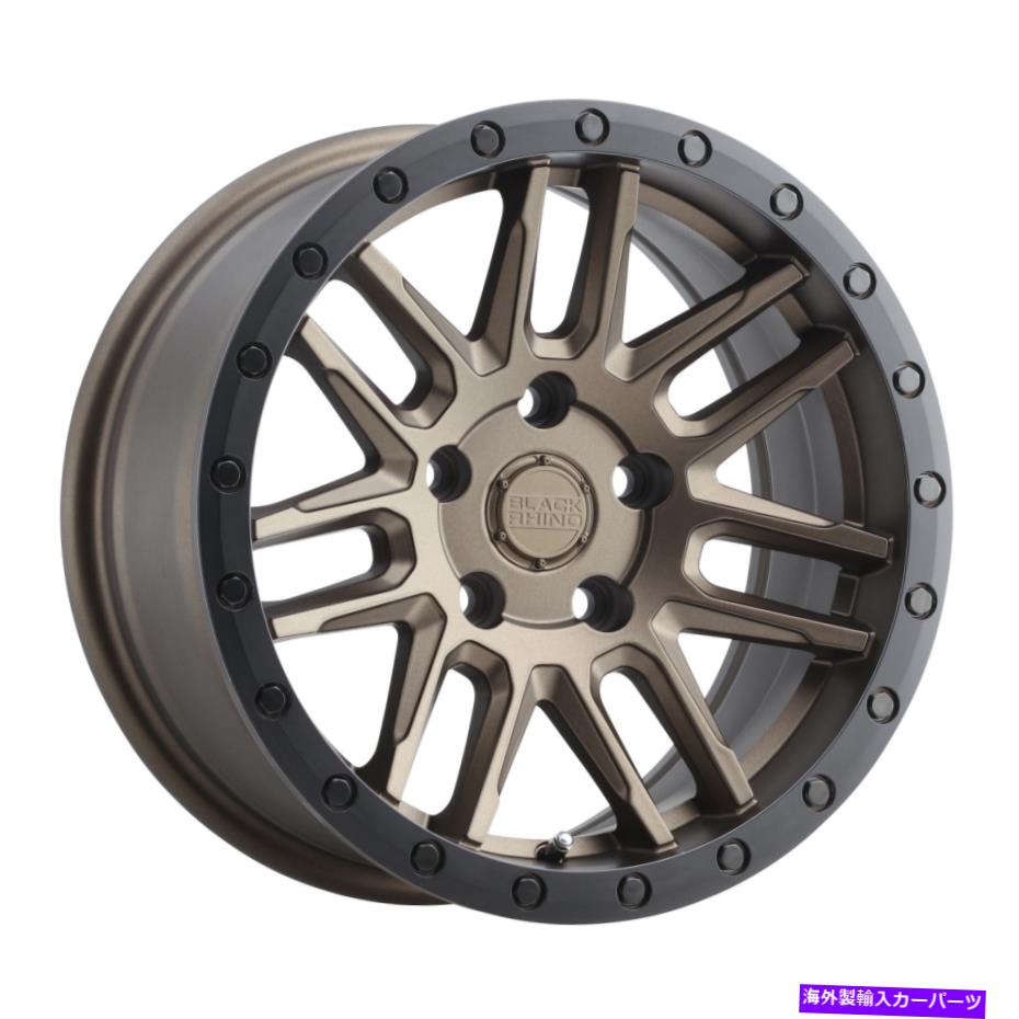 ホイール　４本セット 17x8ブラックサイアーチ青銅w/ブラックリップホイール5x5（30mm）セット4のセット 17x8 Black Rhino Arches Bronze W/Black Lip Wheels 5x5 (30mm) Set of 4【並行輸入品】