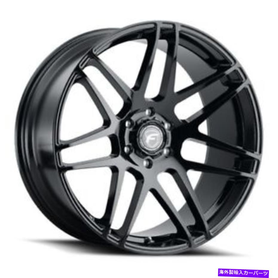 ホイール　４本セット 18x9.5 forgestar f351 f14光沢ブラックホイール5x4.5（15mm）セット4 18x9.5 Forgestar F351 F14 Gloss Black Wheels 5x4.5 (15mm) Set of 4【並行輸入品】