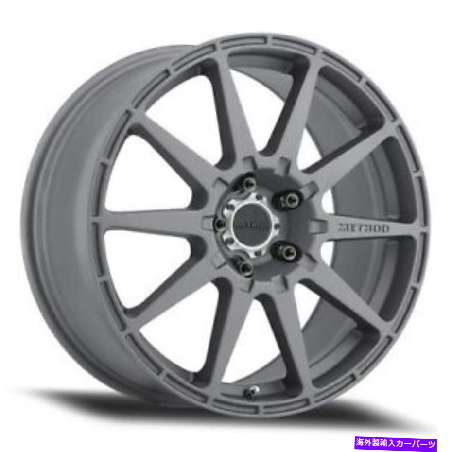 ホイール　４本セット 17x8メソッドMR501ラリーチタンホイール5x4.5（42mm）セット4 17x8 Method MR501 Rally Titanium Wheels 5x4.5 (42mm) Set of 4【並行輸入品】