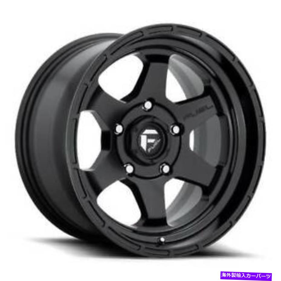ホイール　４本セット 17x10 d664燃料shokマットブラックホイール6x5.5（-18mm）セット4 17x10 D664 Fuel Shok Matte Black Wheels 6x5.5 (-18mm) Set of 4【並行輸入品】