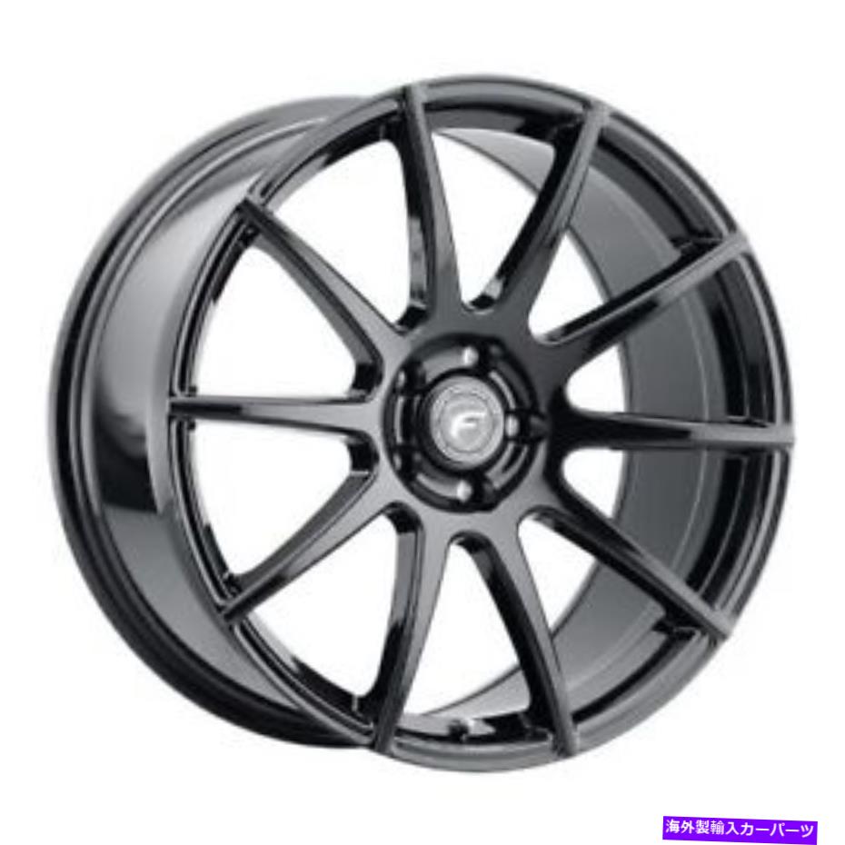 ホイール　４本セット 19x9 forgestar f101 cf10グロスブラックホイール5x4.5（35mm）セット4 19x9 Forgestar F101 CF10 Gloss Black Wheels 5x4.5 (35mm) Set of 4【並行輸入品】