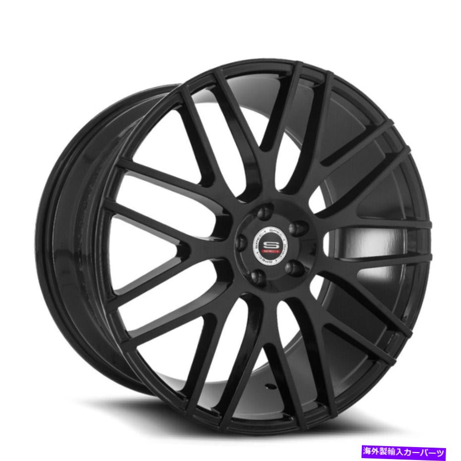 ホイール　４本セット 20x9 SPEC-1 SPL-001グロスブラックホイールブランク（32mm）4のセット 20x9 Spec-1 SPL-001 Gloss Black Wheels Blank (32mm) Set of 4【並行輸入品】