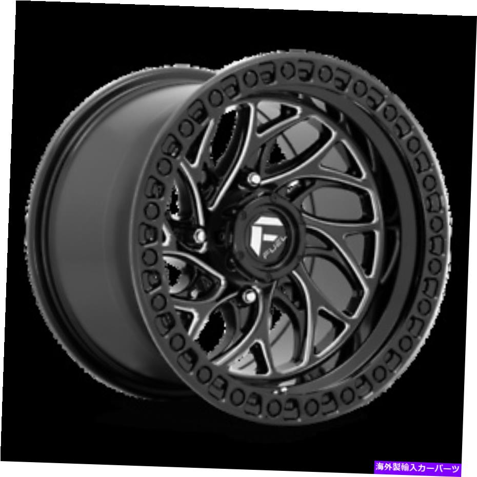 ホイール　４本セット 18x7燃料D741ランナーUTVグロスブラックミリングホイール4x156（13mm）4のセット 18x7 Fuel D741 Runner UTV Gloss Black Milled Wheels 4x156 (13mm) Set of 4【並行輸入品】｜Us Custom Parts Shop USDM