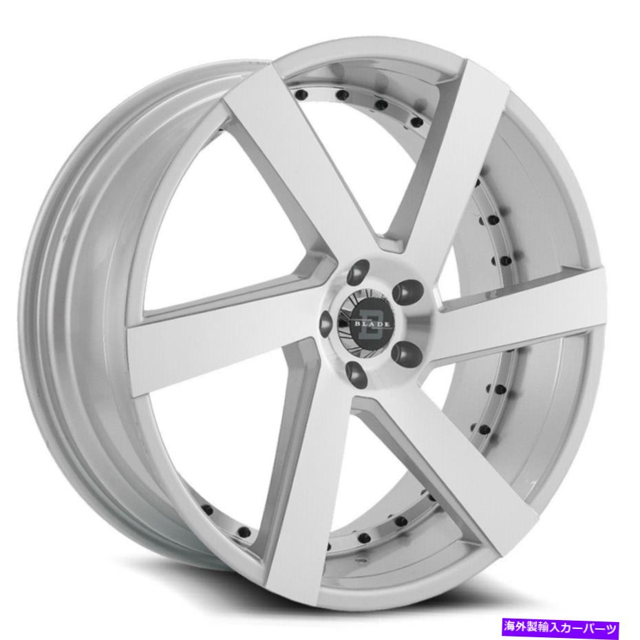 ホイール　４本セット 20x8.5ブレードラグジュアリーRT-452 Maddox Silver MachinedWheels 5x4.5（35mm）セット4 20x8.5 Blade Luxury RT-452 Maddox Silver Machined Wheels 5x4.5 (35mm) Set of 4【並行輸入品】