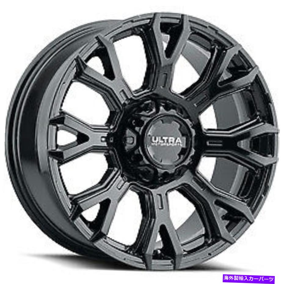 ホイール　４本セット 20x10ウルトラ123BKスコーピオングロスブラックホイール8x6.5（-25mm）セット4 20x10 Ultra 123BK Scorpion Gloss Black Wheels 8x6.5 (-25mm) Set of 4【並行輸入品】｜Us Custom Parts Shop USDM