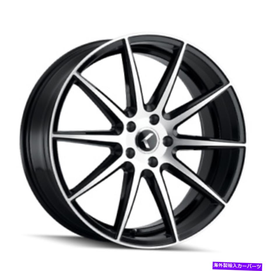 ホイール　４本セット 20x8.5 Kraze Cosmosブラック/機械加工ホイール5x120（38mm）セット4 20x8.5 KRAZE Cosmos Black/Machined Wheels 5x120 (38mm) Set of 4【並行輸入品】｜Us Custom Parts Shop USDM