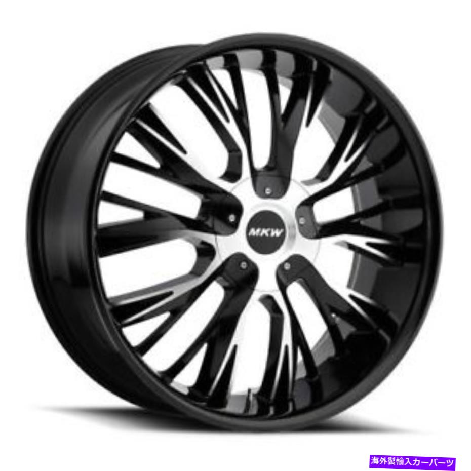 ホイール　４本セット 20x8.5 MKW M122グロスブラック機械加工ホイール5x115/5x120（18mm）セット4 20x8.5 MKW M122 Gloss Black Machined Wheels 5x115/5x120 (18mm) Set of 4【並行輸入品】