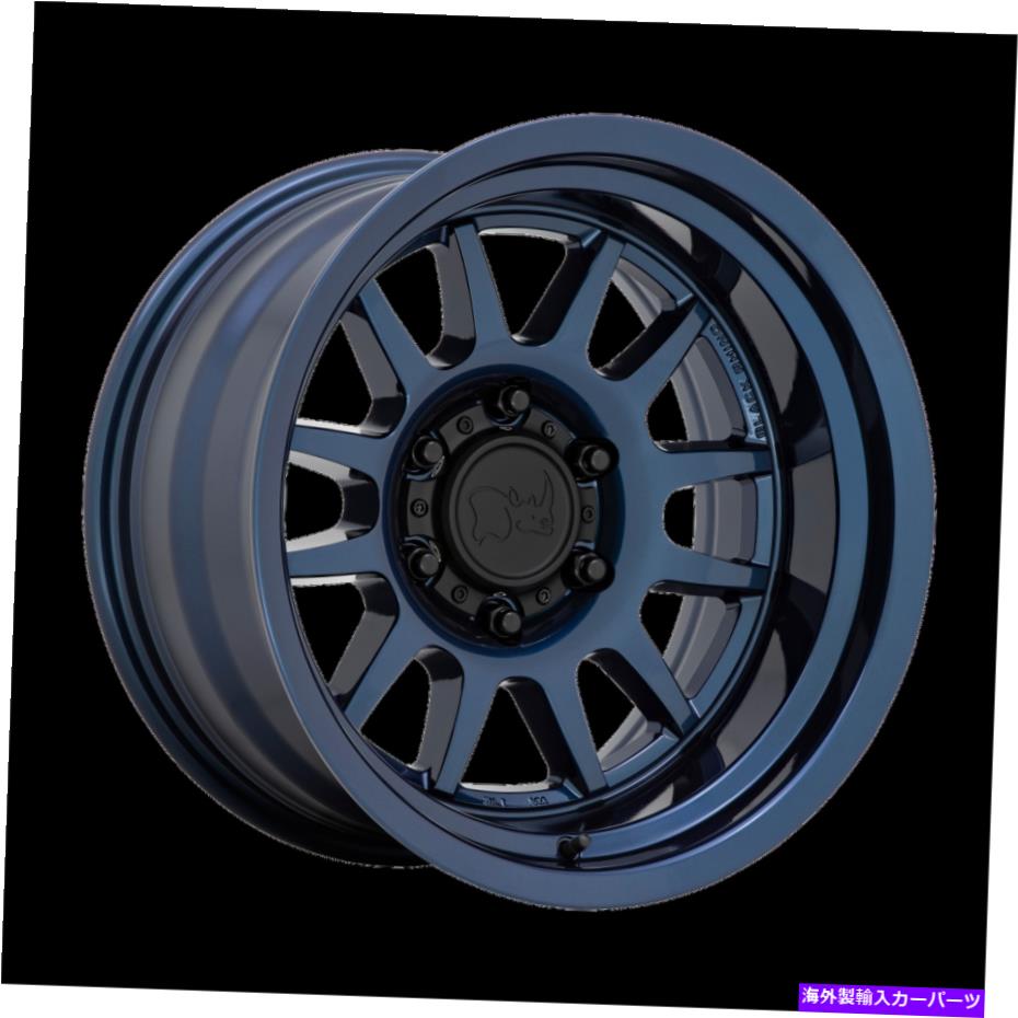 ホイール　４本セット 17x9ブラックサイガイドグロスミッドナイトブルーホイール6x5.5（-10mm）セット4のセット 17x9 Black Rhino Guide Gloss Midnight Blue Wheels 6x5.5 (-10mm) Set of 4【並行輸入品】｜Us Custom Parts Shop USDM