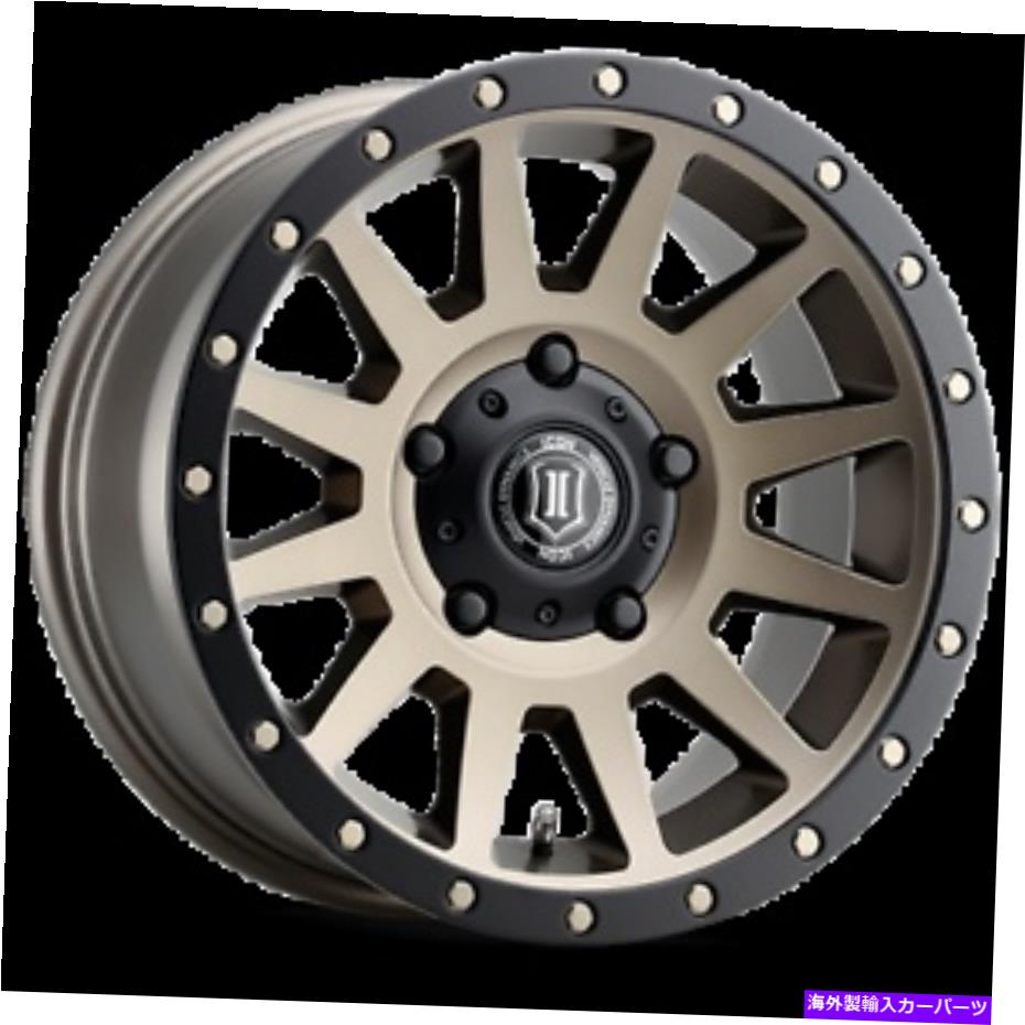 ホイール　４本セット 17x8.5アイコン合金圧縮ブロンズホイール5x5（-6mm）セット4のセット 17x8.5 Icon Alloys Compression Bronze Wheels 5x5 (-6mm) Set of 4【並行輸入品】