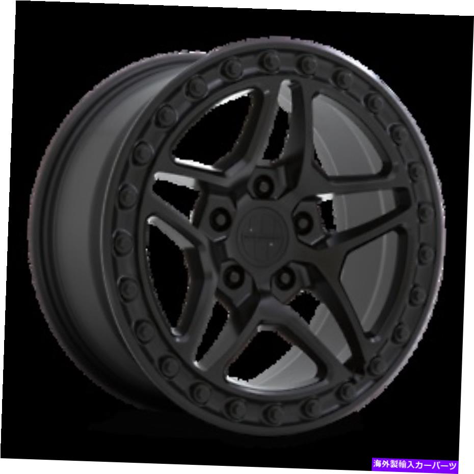 ホイール　４本セット 17x8ビクター機器バーグマットブラックホイール5x130（10mm）セット4 17x8 Victor Equipment BERG Matte Black Wheels 5x130 (10mm) Set of 4【並行輸入品】