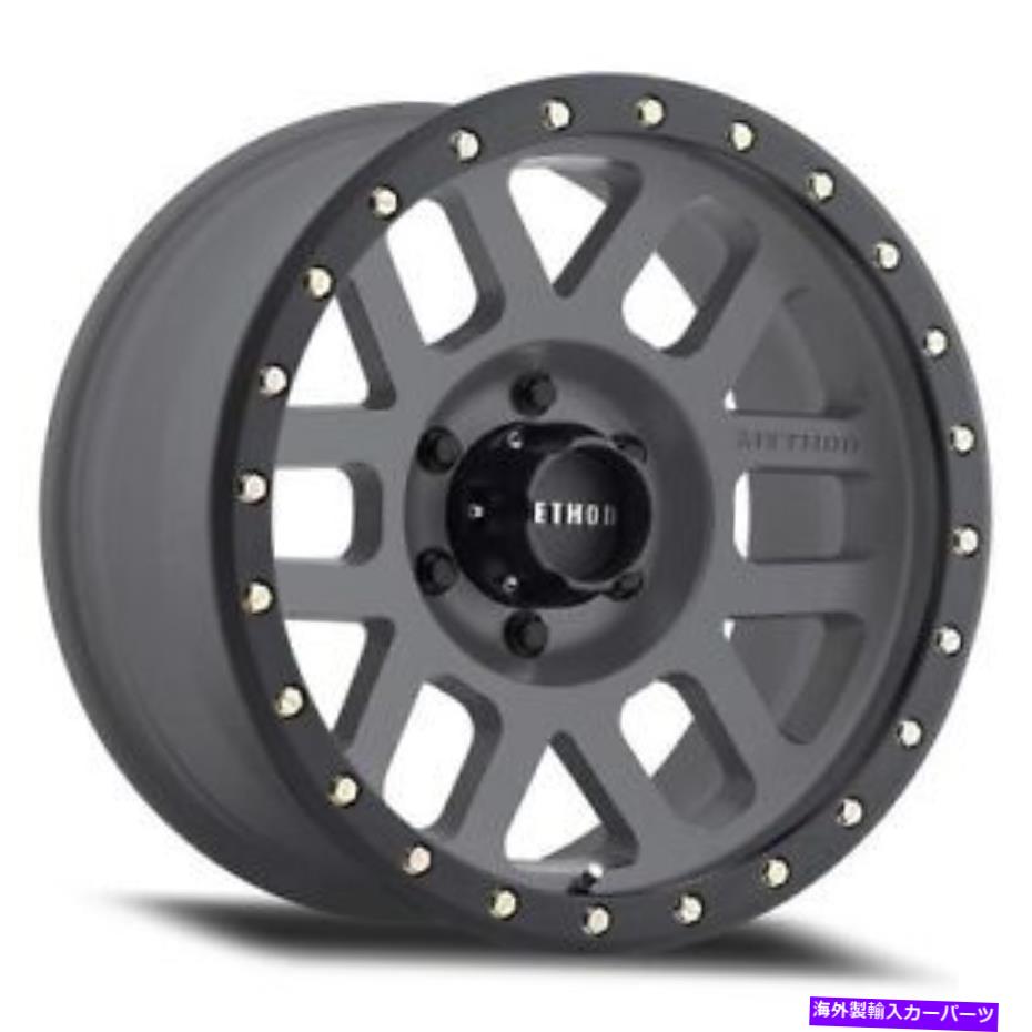 ホイール　４本セット 17x8.5メソッドMR309グリッドチタン/ブラックストリートロックホイール8x6.5（0mm）セット4 17x8.5 Method MR309 Grid Titanium/Black Street Loc Wheels 8x6.5 (0mm) Set of 4【並行輸入品】