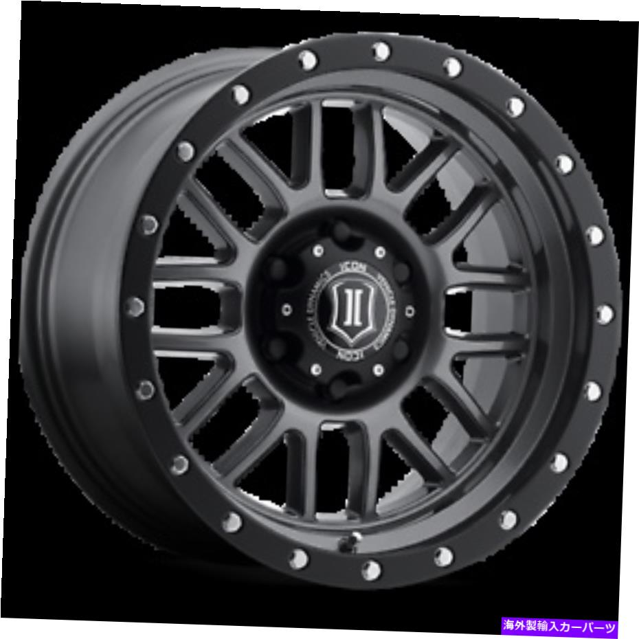 ホイール　４本セット 17x8.5アイコン合金アルファガンメタルホイール6x135（6mm）4のセット 17x8.5 Icon Alloys Alpha Gunmetal Wheels 6x135 (6mm) Set of 4【並行輸入品】｜Us Custom Parts Shop USDM