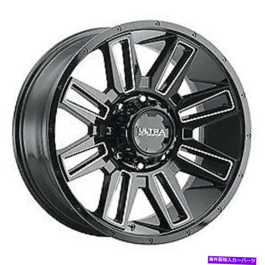 ホイール　４本セット 18x9ウルトラ236bmアポカリプスグロスブラックホイール8x6.5（12mm）セット4 18x9 Ultra 236BM Apocalypse Gloss Black Wheels 8x6.5 (12mm) Set of 4【並行輸入品】