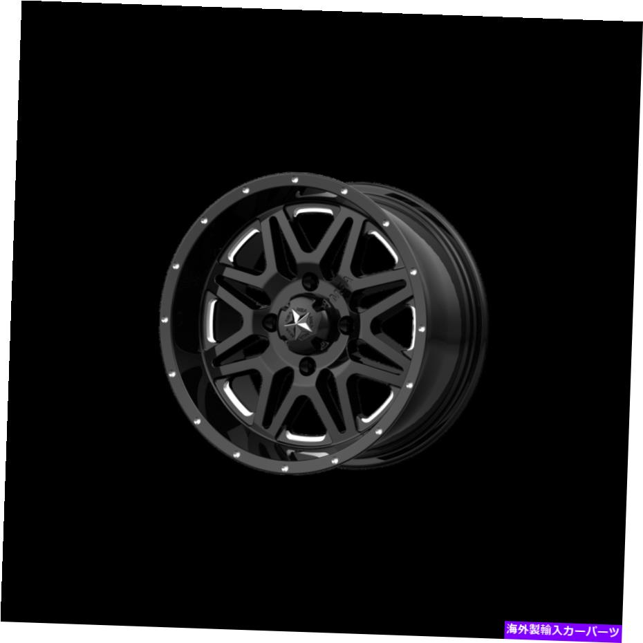 ホイール　４本セット 18x7 MSAオフロードM26 Vibe UTV Milled Gloss BlackWheels 4x137（0mm）セット4 18x7 MSA Offroad M26 Vibe UTV Milled Gloss Black Wheels 4x137 (0mm) Set of 4【並行輸入品】