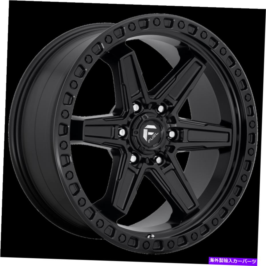 ホイール　４本セット 17x9 d697燃料キッカーマットブラックホイール6x135（-12mm）セット4 17x9 D697 Fuel Kicker Matte Black Wheels 6x135 (-12mm) Set of 4【並行輸入品】