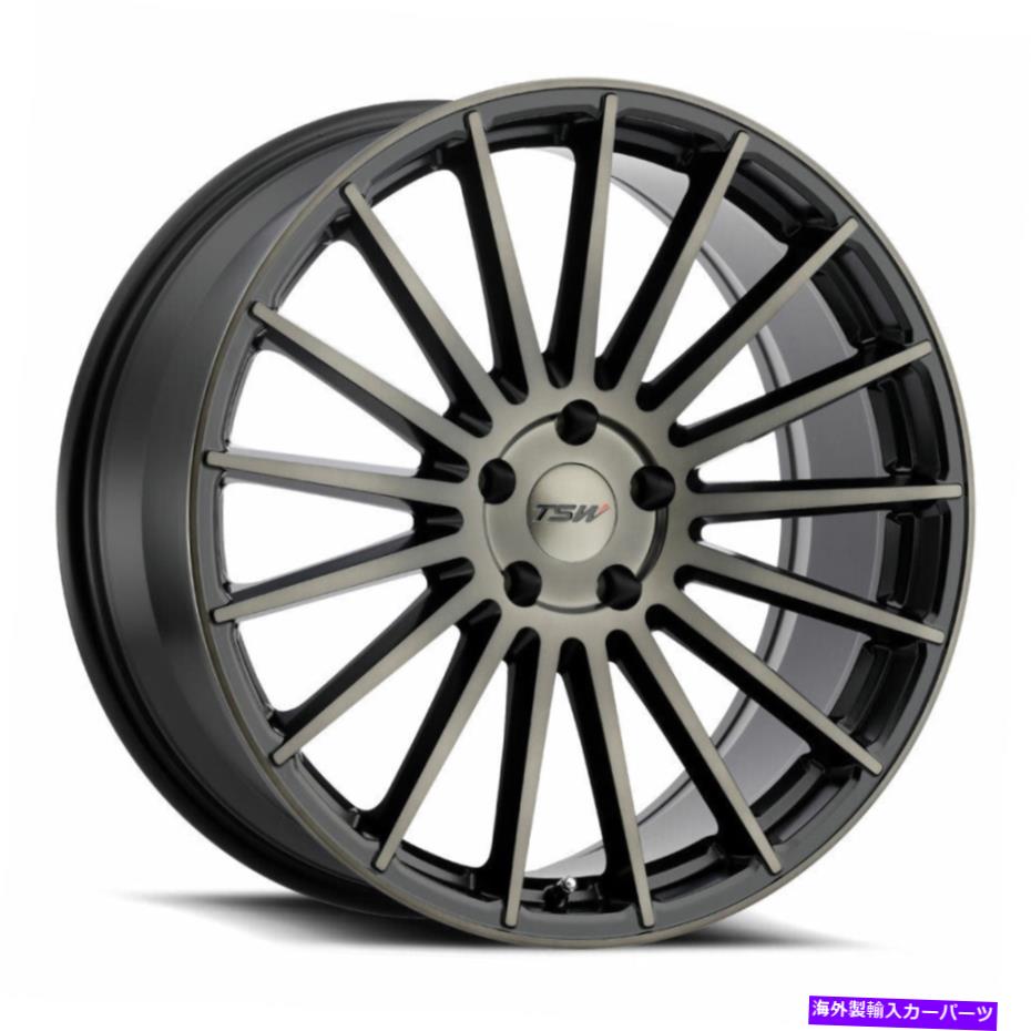 ホイール　４本セット 17x8 TSW LUCO MATTE BLACK W/MACHINE FACE＆TINT WHEELS 5x108（40mm）セット4 17x8 TSW Luco Matte Black W/Machine Face & Tint Wheels 5x108 (40mm) Set of 4【並行輸入品】