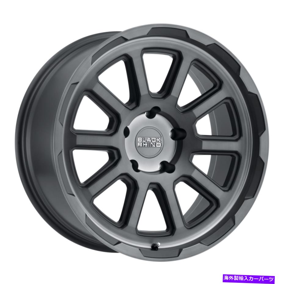 ホイール　４本セット 17x9ブラックサイチェイスブラッシュガンメタルホイール6x140（12mm）セット4 17x9 Black Rhino Chase Brushed Gunmetal Wheels 6x140 (12mm) Set of 4【並行輸入品】