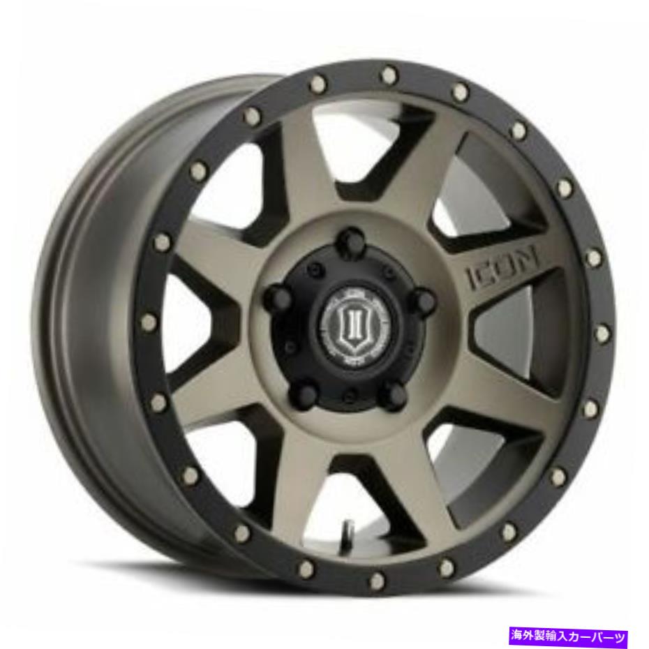 ホイール　４本セット 17x8.5アイコン合金リバウンドブロンズホイール5x5.5（0mm）セット4 17x8.5 Icon Alloys Rebound Bronze Wheels 5x5.5 (0mm) Set of 4【並行輸入品】