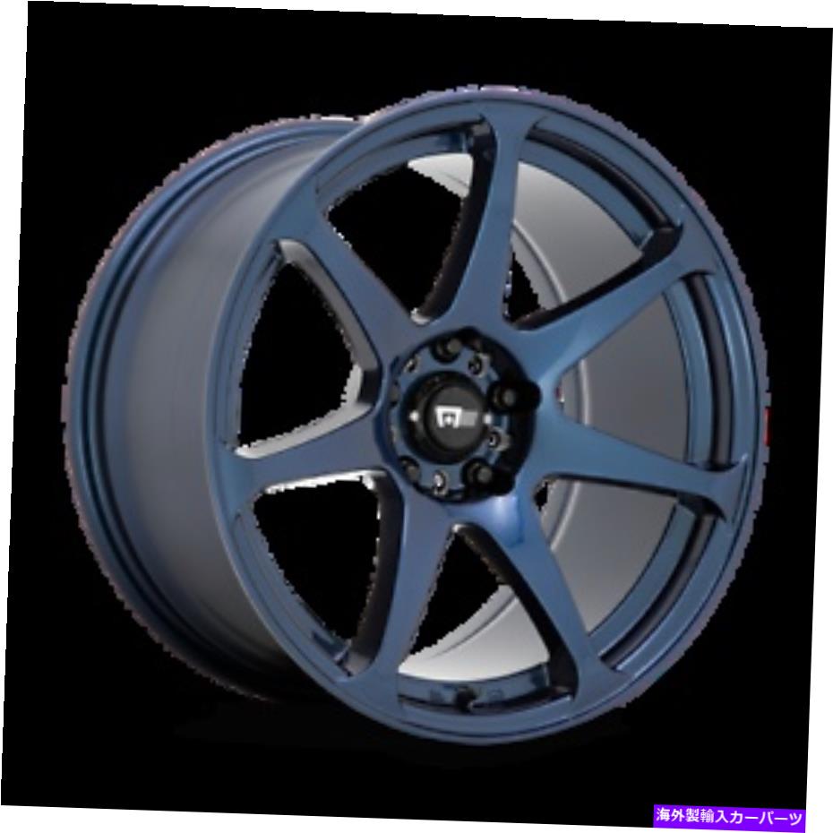 ホイール　４本セット 18x9.5 motegi mr154バトルミッドナイトブルーホイール5x4.5（38mm）セット4 18x9.5 Motegi MR154 BATTLE Midnight Blue Wheels 5x4.5 (38mm) Set of 4【並行輸入品】