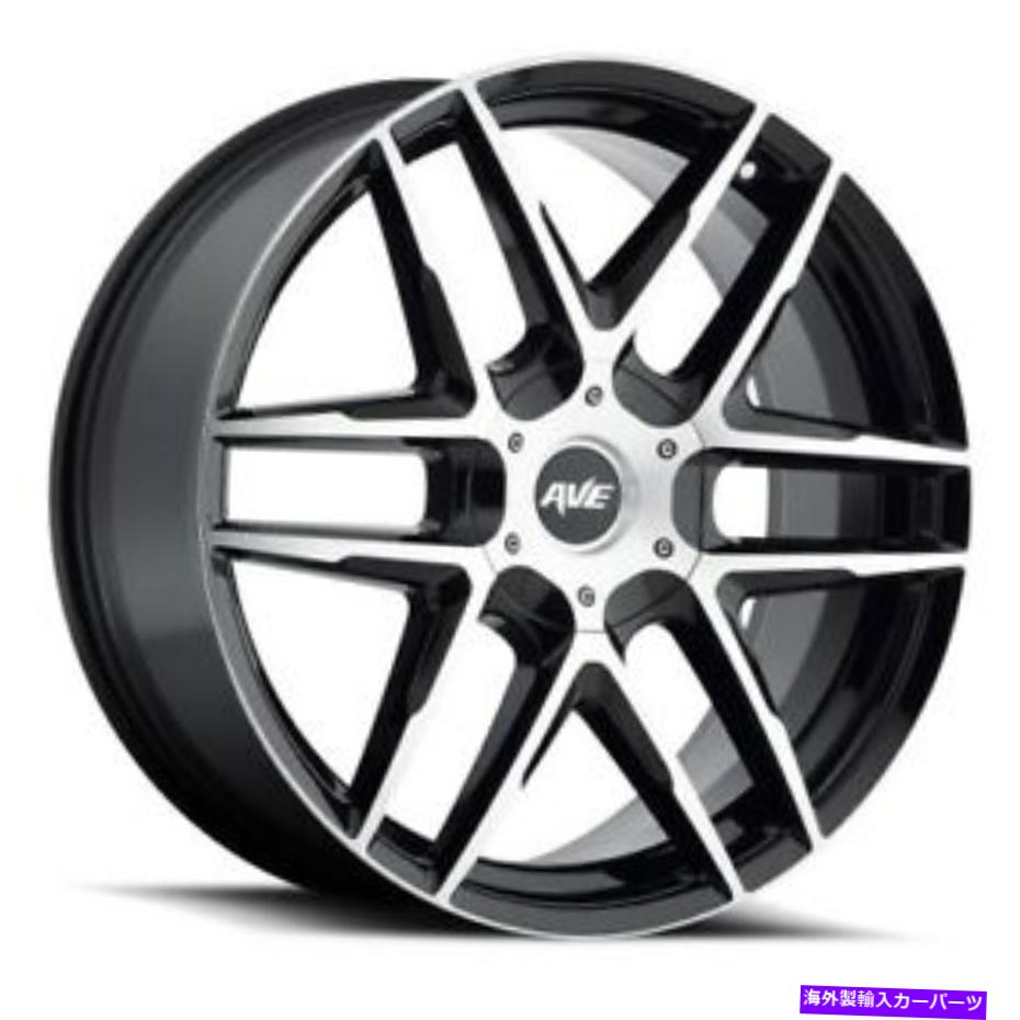 ホイール　４本セット 20x8.5 Avenue A613 Glossブラック機械加工ホイール5x112/5x4.5（40mm）セット4 20x8.5 Avenue A613 Gloss Black Machined Wheels 5x112/5x4.5 (40mm) Set of 4【並行輸入品】｜Us Custom Parts Shop USDM