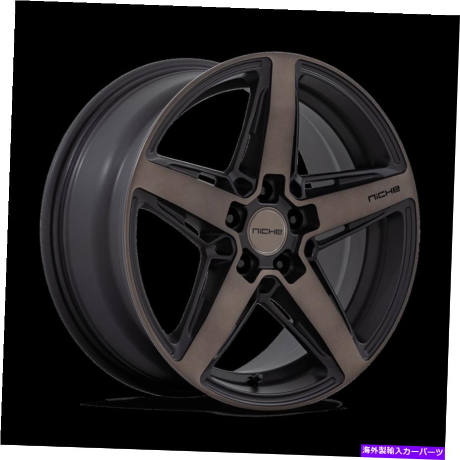 ホイール 4本セット 18x8ニッチM271テラモマットブラックDDTフェイスホイール5x120(40mm)セット4 18x8 Niche M271 Teramo Matte Black With DDT Face Wheels 5x120 (40mm) Set of 4【並行輸入品】|Us Custom Parts Shop USDM