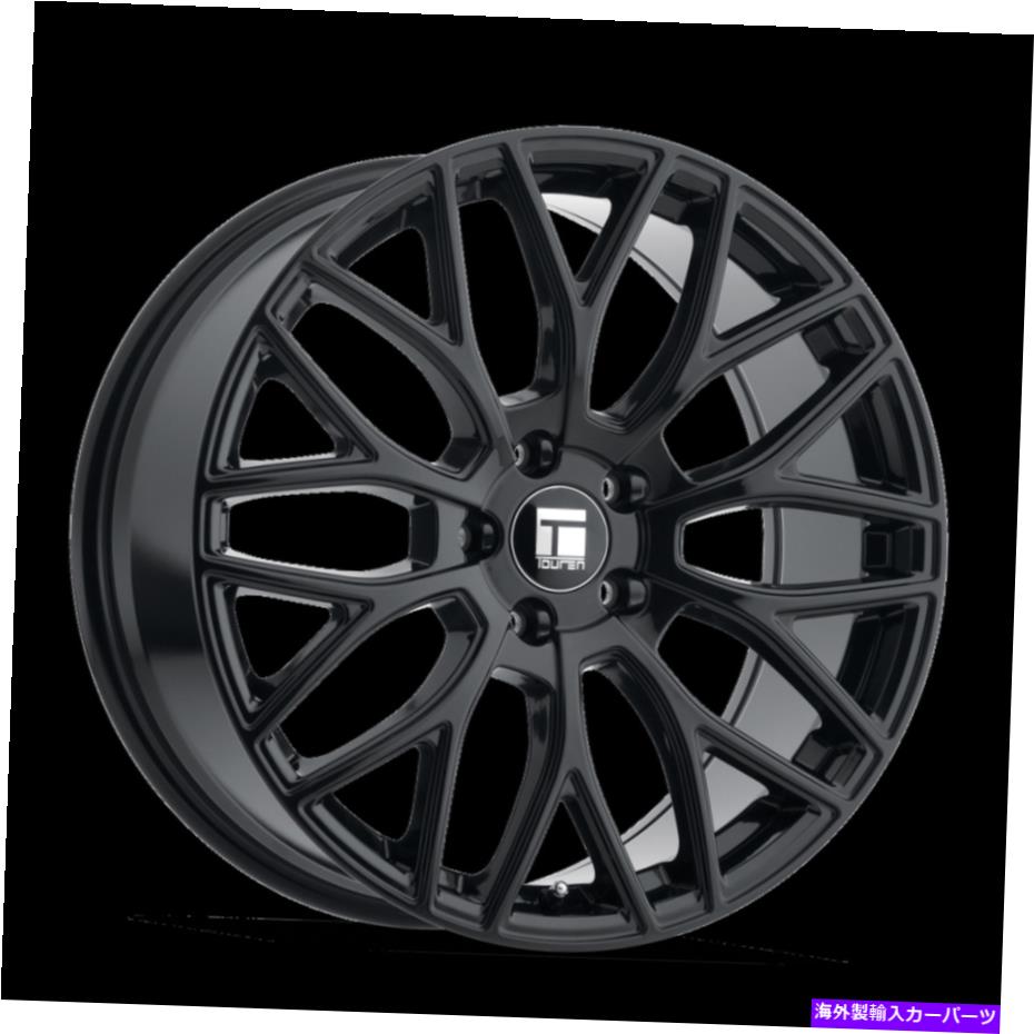 ホイール　４本セット 20x8.5 Touren TR76グロスブラックホイール5x112（35mm）セット4 20x8.5 TOUREN TR76 Gloss Black Wheels 5x112 (35mm) Set of 4【並行輸入品】