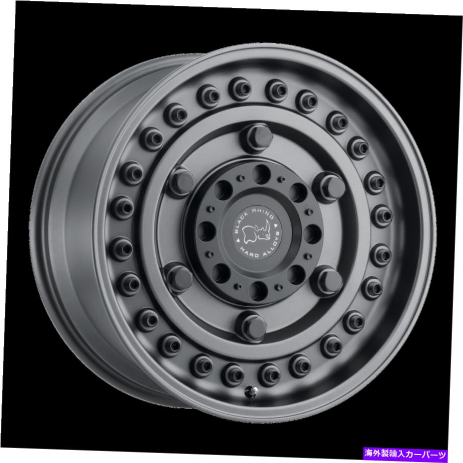 ホイール　４本セット 17x8ブラックサイアーモリーガンブラックホイール6x130（38mm）セット4 17x8 Black Rhino ARMORY GUN BLACK Wheel 6x130 (38mm) Set of 4【並行輸入品】