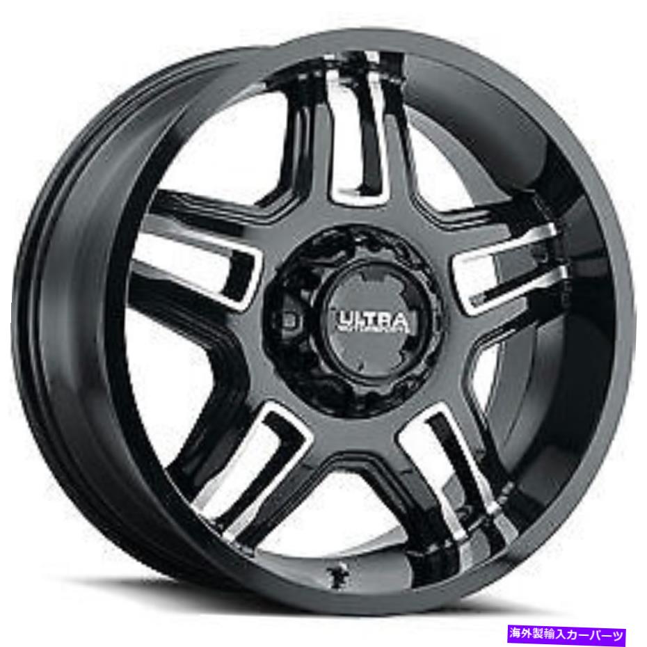 ホイール　４本セット 20x9ウルトラ153BKハルマゲドングロスブラックホイール6x135（18mm）セット4 20x9 Ultra 153BK Armageddon Gloss Black Wheels 6x135 (18mm) Set of 4【並行輸入品】