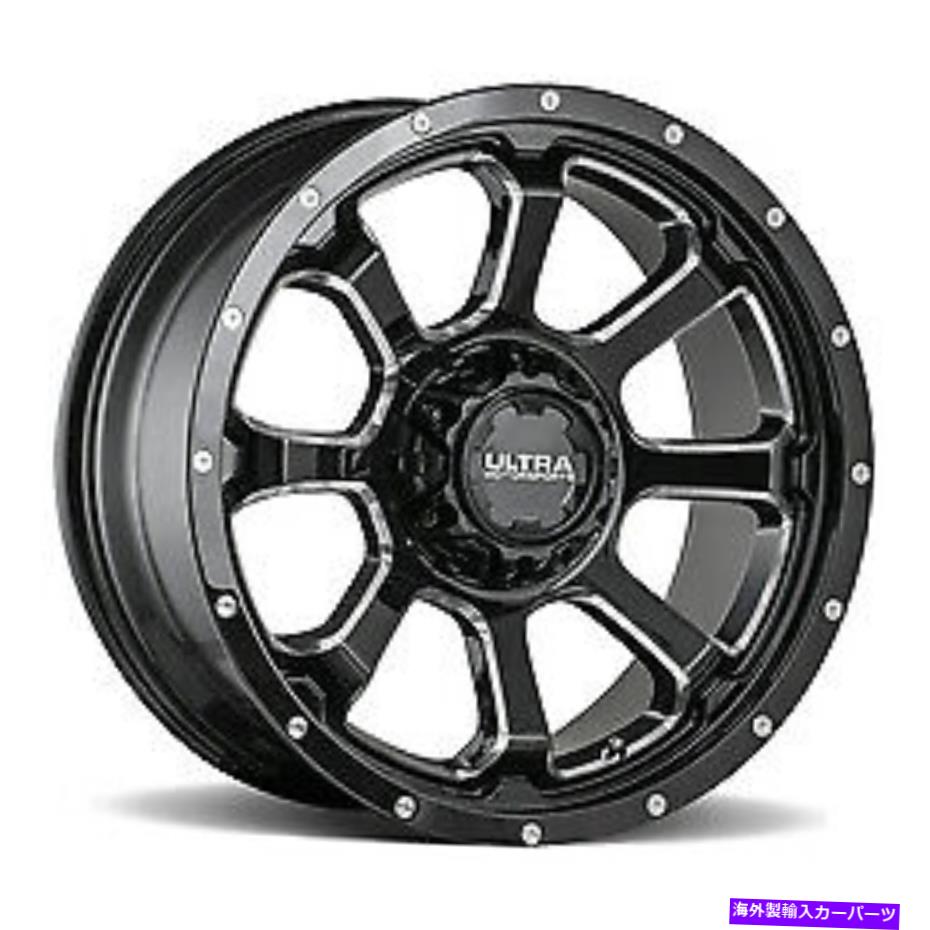 ホイール 4本セット 18x8 Ultra 219bm Nemesis Gloss Black w/Milled Wheels 5x100(35mm)セット4のセット 18x8 Ultra 219BM Nemesis Gloss Black w/Milled Wheels 5x100 (35mm) Set of 4【並行輸入品】|Us Custom Parts Shop USDM