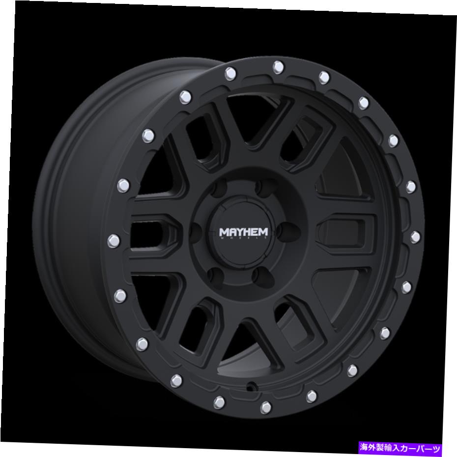 ホイール　４本セット 17x9メイヘムデルタマットブラックホイール6x135（0mm）セット4 17x9 MAYHEM Delta Matte Black Wheels 6x135 (0mm) Set of 4【並行輸入品】｜Us Custom Parts Shop USDM