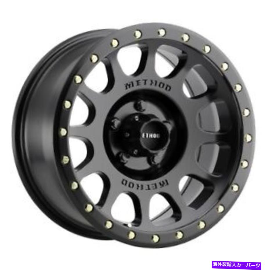 ホイール　４本セット 16x8メソッドMR305 NVマットブラックホイール5x4.5（0mm）4のセット 16x8 Method MR305 NV Matte Black Wheels 5x4.5 (0mm) Set of 4【並行輸入品】