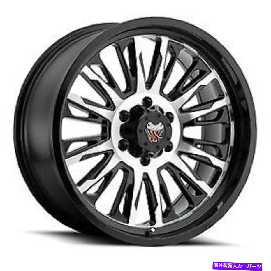 ホイール　４本セット 18x9 Mamba 593MB M21グロスブラックW/機械加工面ホイール8x6.5（12mm）セット4 18x9 Mamba 593MB M21 Gloss Black W/Machined Face Wheels 8x6.5 (12mm) Set of 4【並行輸入品】