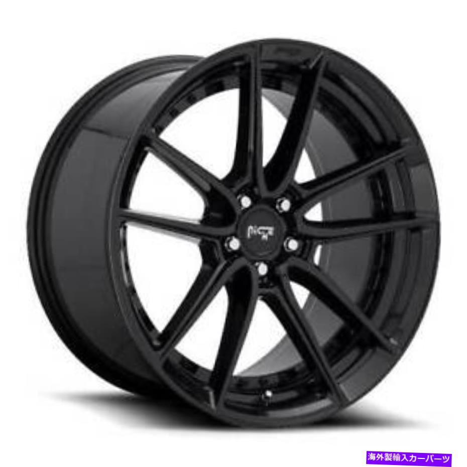 ホイール　４本セット 18x9.5 m223ニッチDFSグロスブラックホイール5x4.5（35mm）セット4 18x9.5 M223 Niche DFS Gloss Black Wheels 5x4.5 (35mm) Set of 4【並行輸入品】