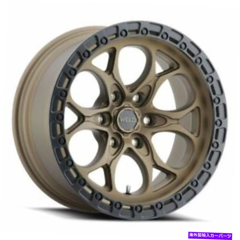 ホイール　４本セット 20x9溶接オフロードW106レッジブロンズブラックリングホイール6x5.5（0mm）セット4 20x9 WELD Off-Road W106 Ledge Bronze Black Ring Wheels 6x5.5 (0mm) Set of 4【並行輸入品】