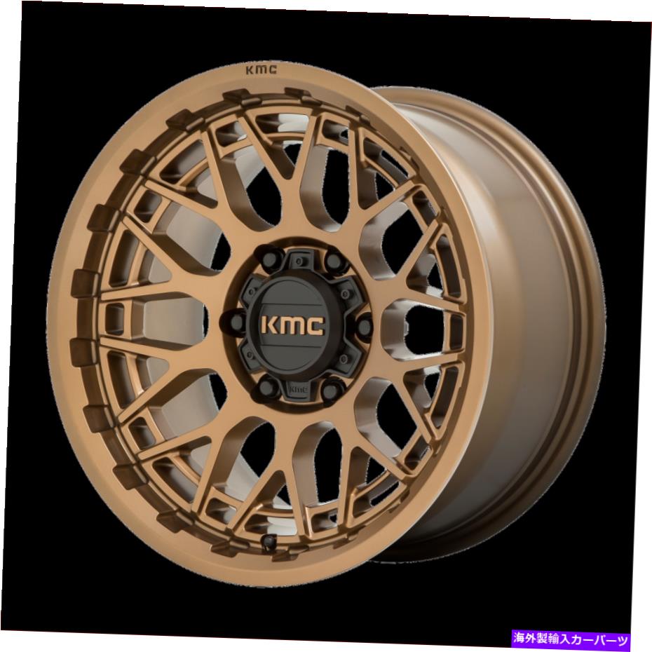 ホイール　４本セット 17x8.5 kmc km722テクニックマットブロンズホイール5x5（18mm）セット4 17x8.5 KMC KM722 Technic Matte Bronze Wheels 5x5 (18mm) Set of 4【並行輸入品】