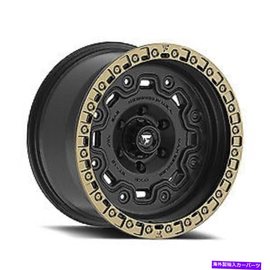 ホイール　４本セット 17x9 fittipaldi offroad ftc16bzサテンブラックホイール5x5（-12mm）セット4 17x9 Fittipaldi Offroad FTC16BZ Satin Black Wheels 5x5 (-12mm) Set of 4【並行輸入品】