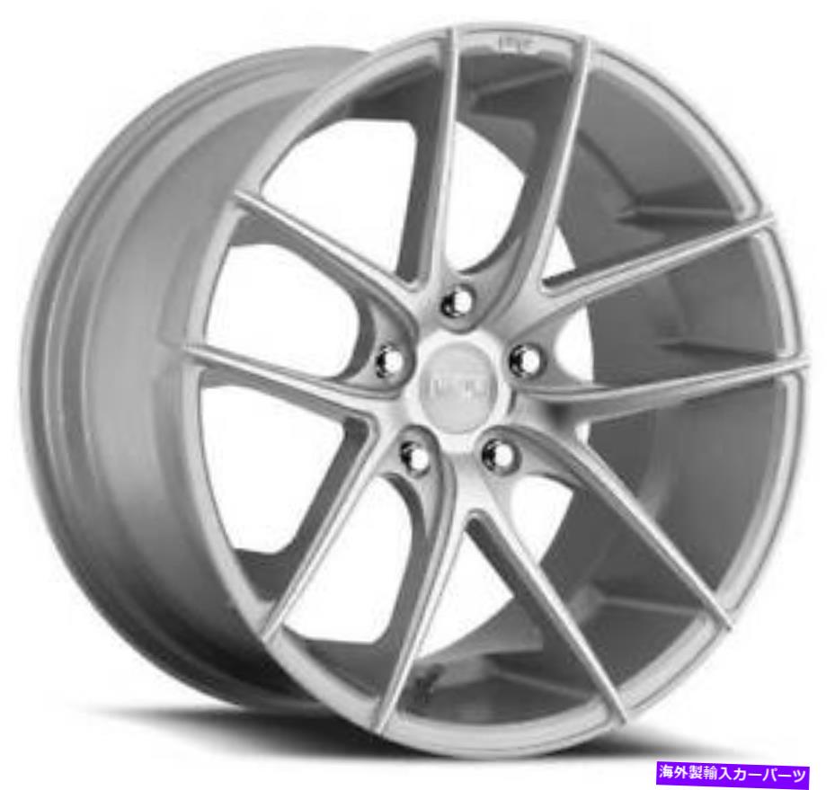 ホイール　４本セット 18x8 M131ニッチターガシルバー機械加工ホイール5x4.5（40mm）セット4 18x8 M131 Niche Targa Silver Machined Wheels 5x4.5 (40mm) Set of 4【並行輸入品】