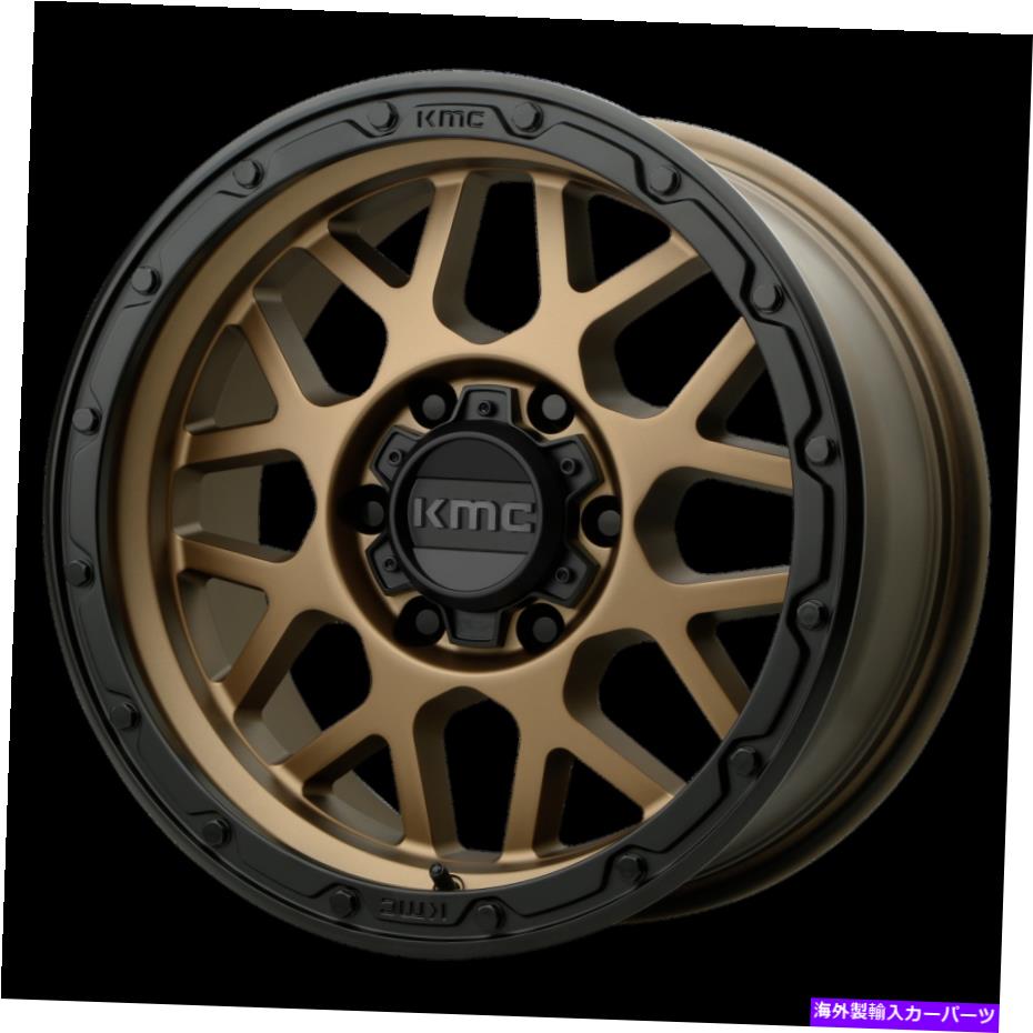 ホイール　４本セット 17x9 KMC KM535グレネードまたはブロンズw/ブラックリップホイール6x5.5（-12mm）セット4 17x9 KMC KM535 Grenade OR Bronze W/Black Lip Wheels 6x5.5 (-12mm) Set of 4【並行輸入品】
