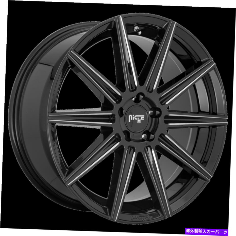ホイール 4本セット 20x9ニッチM243 Tifosi Gloss Black Milled Wheels 5x120(35mm)セット4 20x9 Niche M243 Tifosi Gloss Black Milled Wheels 5x120 (35mm) Set of 4【並行輸入品】|Us Custom Parts Shop USDM
