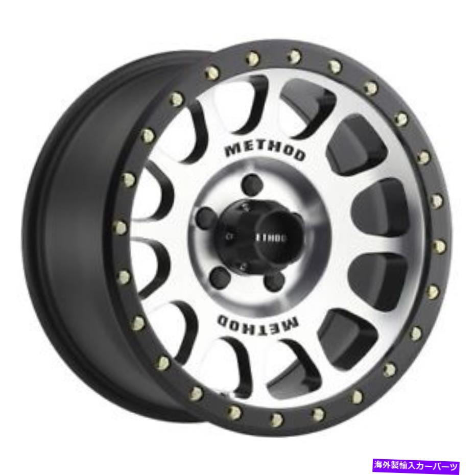 ホイール　４本セット 17x8.5メソッドMR305 NV機械加工/ブラックストリートロックホイール5x5（0mm）セット4 17x8.5 Method MR305 NV Machined/Black Street Loc Wheels 5x5 (0mm) Set of 4【並行輸入品】