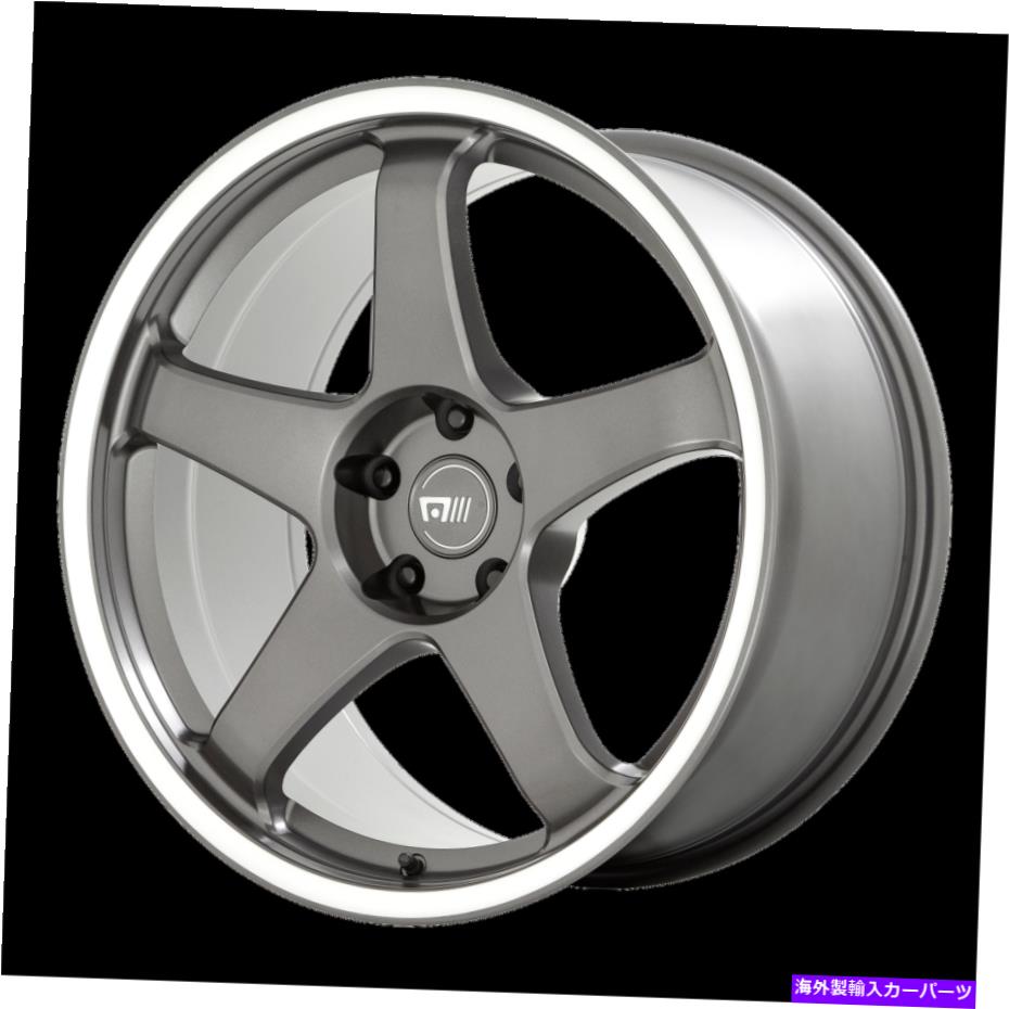 ホイール　４本セット 19x8.5 motegi mr151 cs5ガンメタルと機械加工されたリップホイール5x100（30mm）セット4のセット 19x8.5 Motegi MR151 CS5 Gunmetal With Machined Lip Wheel 5X100 (30mm) Set of 4【並行輸入品】