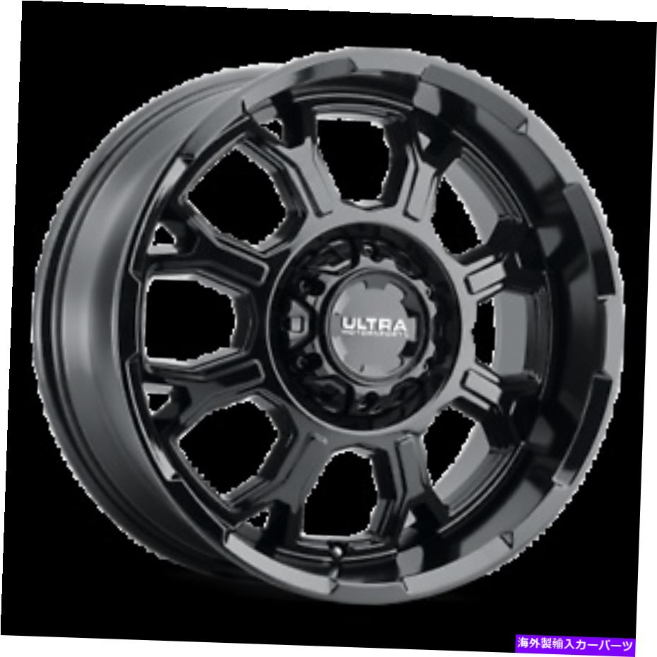 ホイール　４本セット 17x9ウルトラ124BKコマンダーグロスブラックホイール6x135/6x5.5（18mm）4のセット 17x9 Ultra 124BK Commander Gloss Black Wheels 6x135/6x5.5 (18mm) Set of 4【並行輸入品】