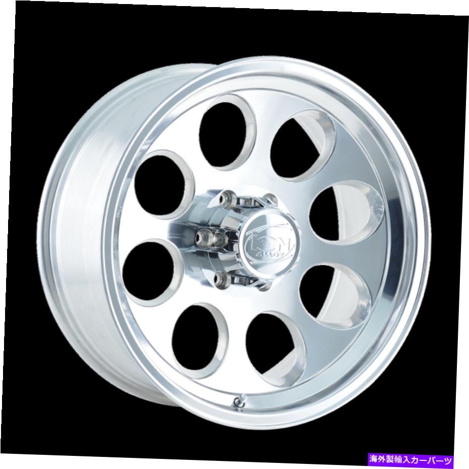 ホイール　４本セット 18x9イオン171研磨ホイール8x6.5（0mm）セット4 18x9 ION 171 Polished Wheels 8x6.5 (0mm) Set of 4【並行輸入品】